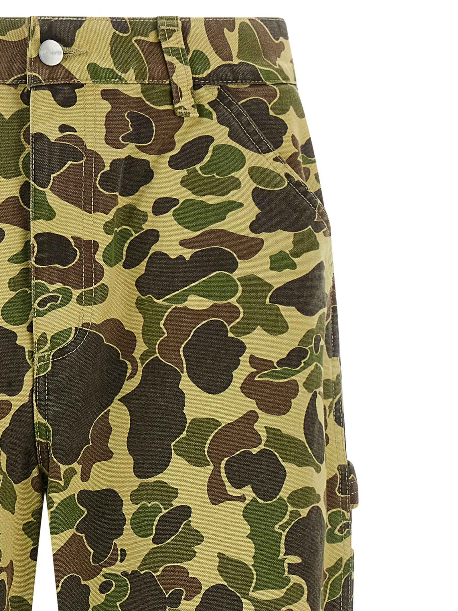 Штани Carhartt Wip Duck Single Knee Зелені 3 'Duck Single Knee' pants Man CARHARTT WIP Green