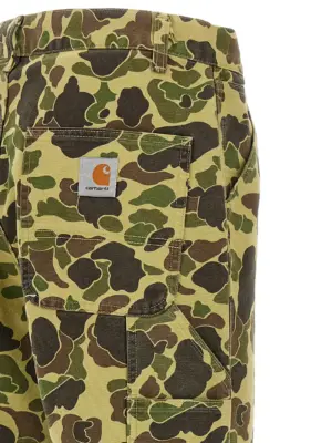 'Duck Single Knee' pants 100% organic cotton CARHARTT WIP Green