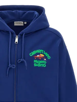 'Hooded Pronto Sweat Jacket' sweatshirt Man CARHARTT WIP Blue