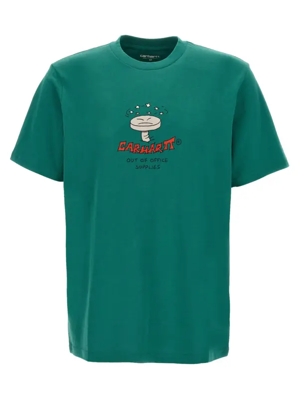 'Work Life Romance' T-shirt CARHARTT WIP Green