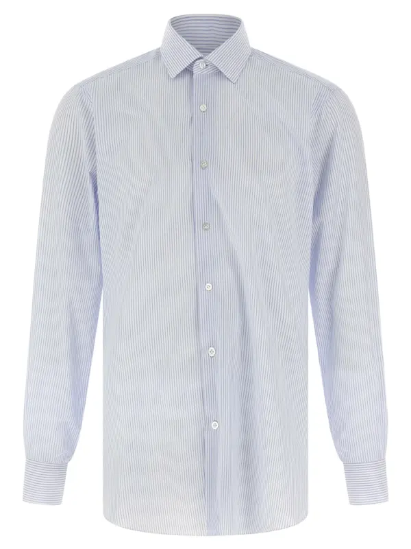 Striped shirt BARBA Light Blue