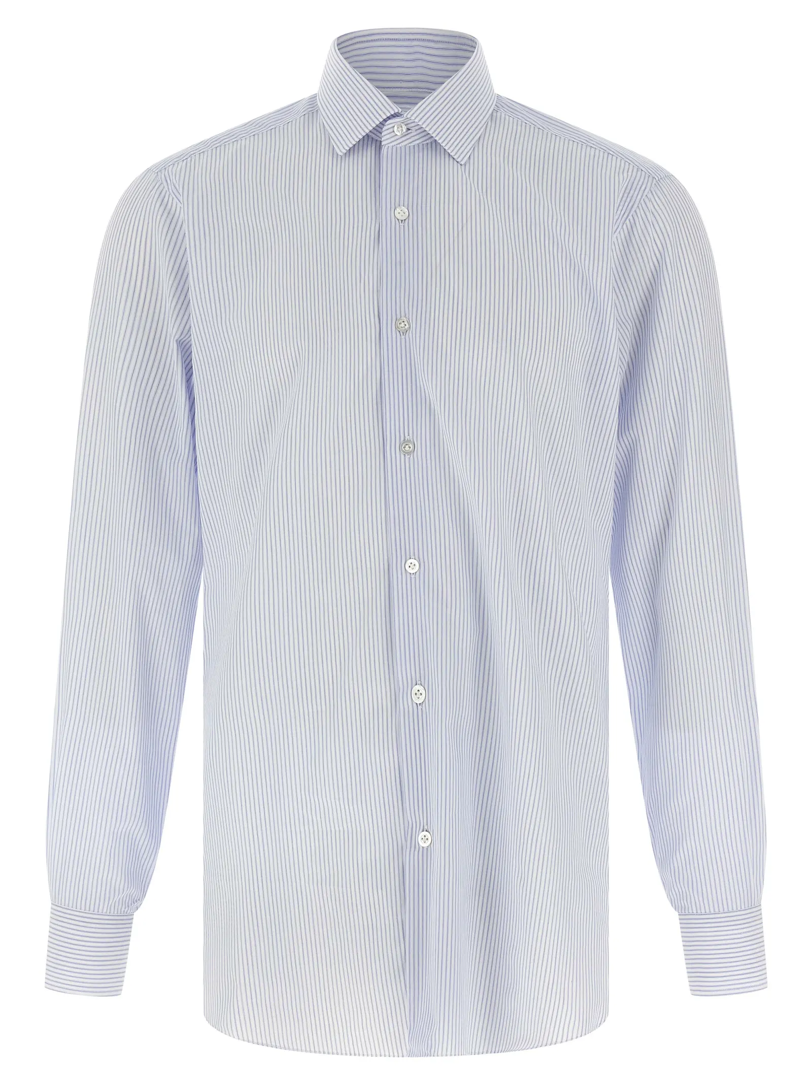 Сорочка Barba Striped Блакитна 1 Striped shirt BARBA Light Blue