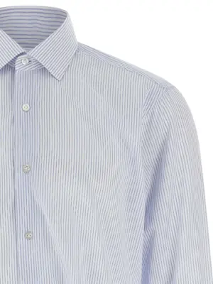 Striped shirt Man BARBA Light Blue