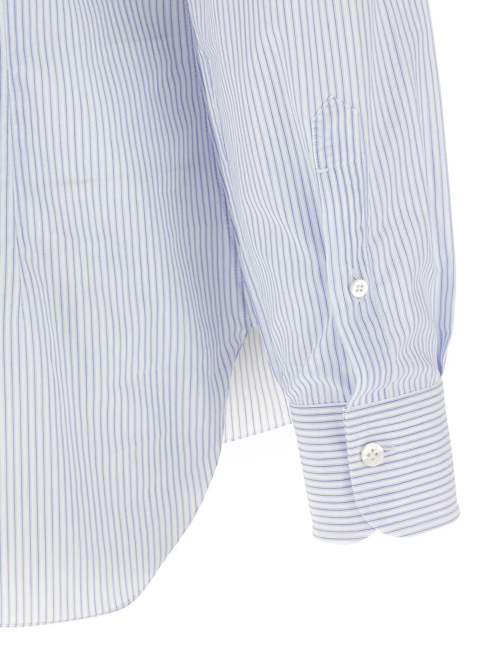 Сорочка Barba Striped Блакитна 4 Striped shirt 100% cotton BARBA Light Blue