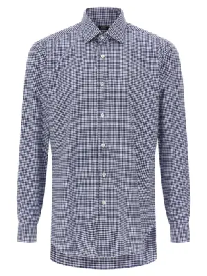 Vichy shirt BARBA Blue
