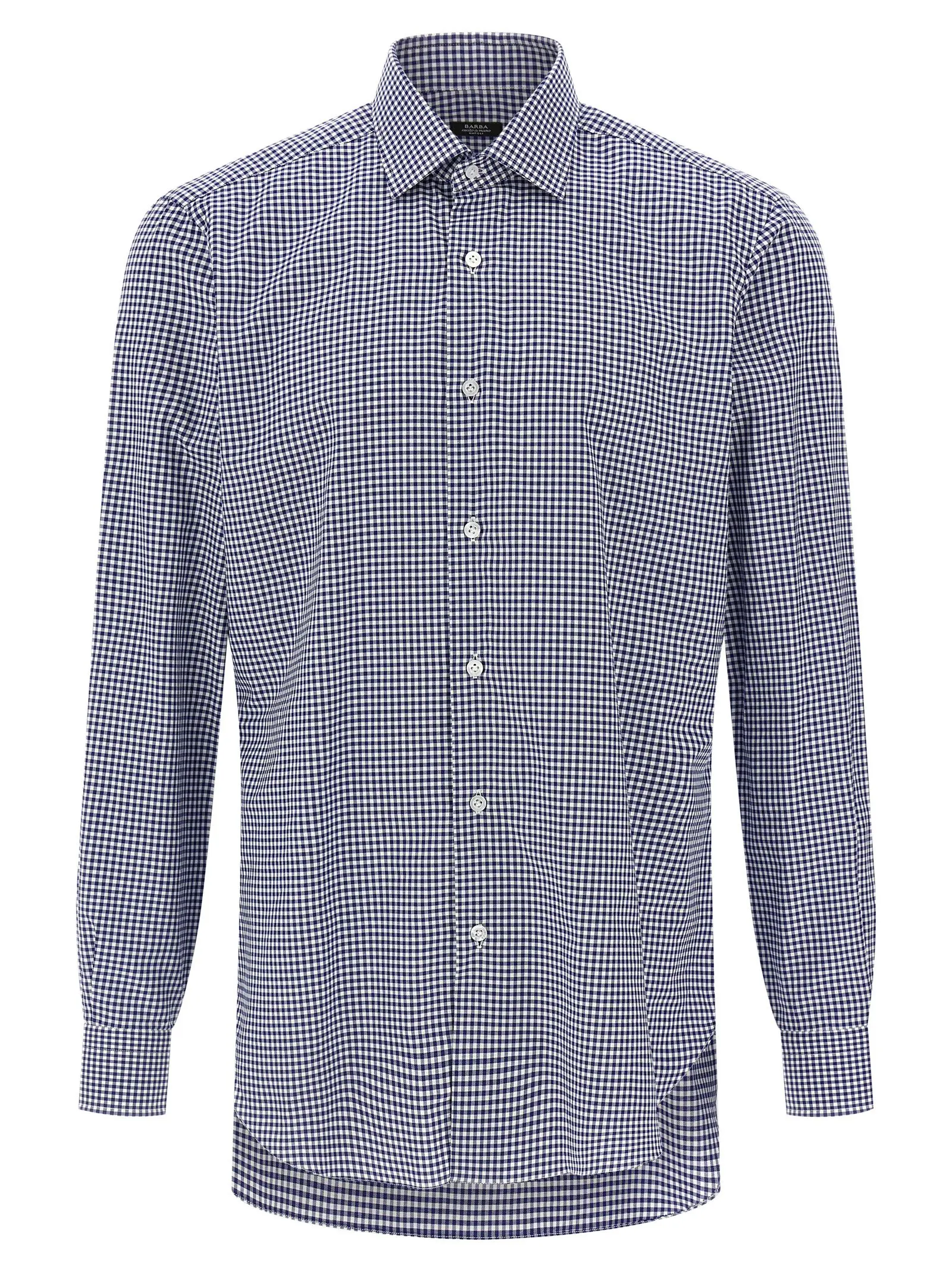 Сорочка Barba Vichy Синя 1 Vichy shirt BARBA Blue