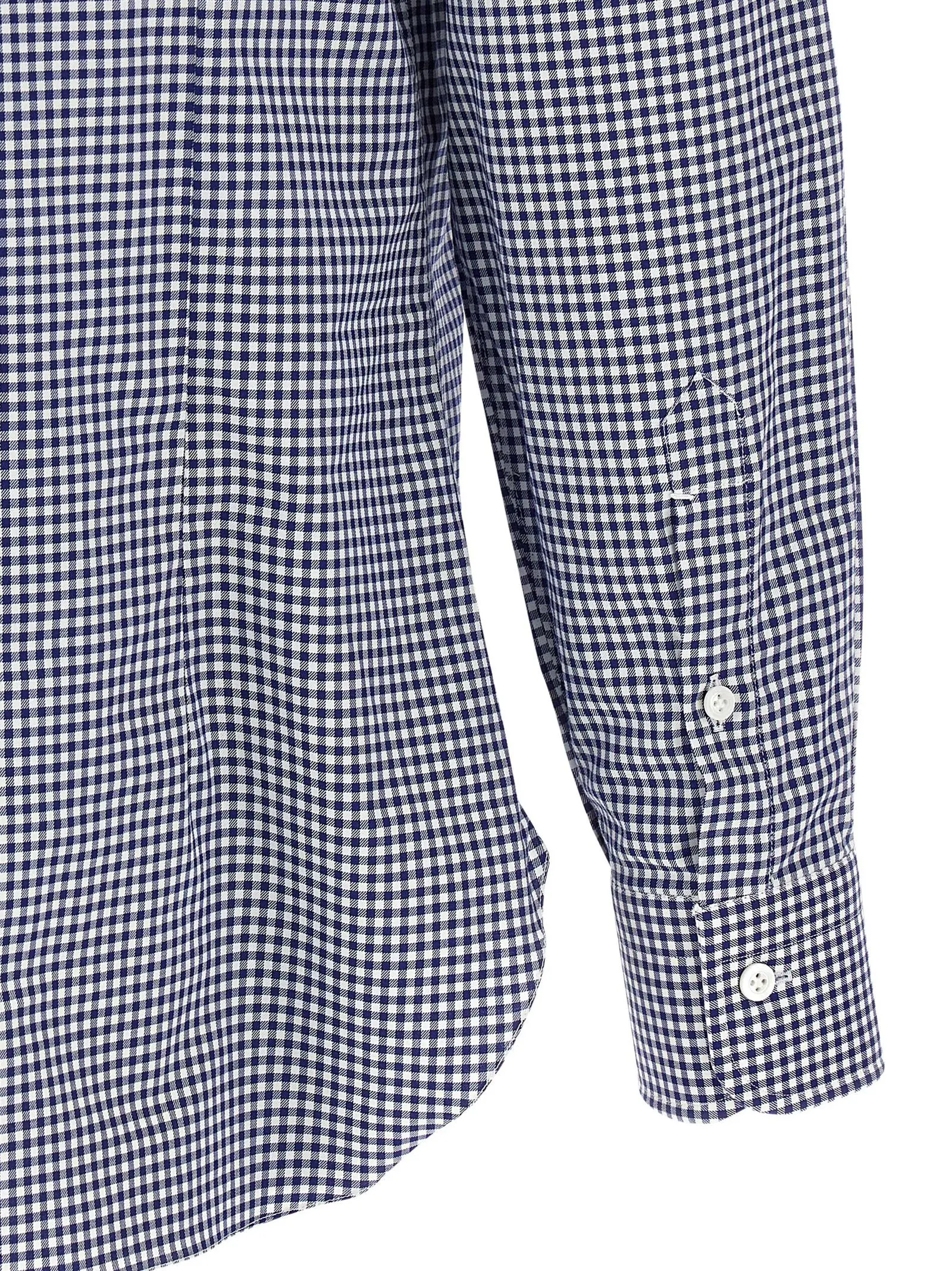 Сорочка Barba Vichy Синя 4 Vichy shirt 100% cotton BARBA Blue