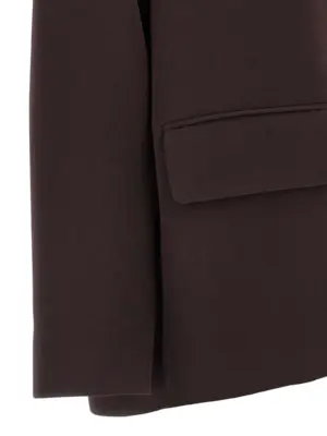 Two-button blazer 71% triacetate 29% polyester ALBERTO BIANI Brown