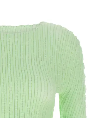 'Jellyfish Pleats' sweater Woman ISSEY MIYAKE Green