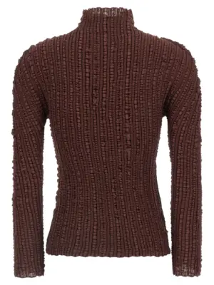 'Jellyfish Pleats' sweater IM58FJ16945 ISSEY MIYAKE Brown