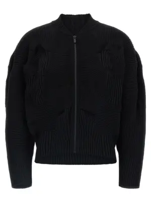 'Kone Kone' cardigan ISSEY MIYAKE Black