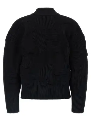 'Kone Kone' cardigan IM58KD25715 ISSEY MIYAKE Black