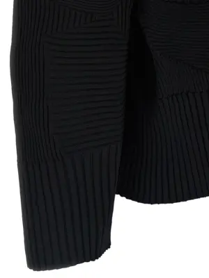 'Kone Kone' cardigan 100% polyester ISSEY MIYAKE Black