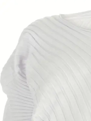 'KNIT (AS IT IS)' top Woman ISSEY MIYAKE White