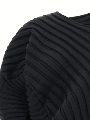 'KNIT (AS IT IS)' top Woman ISSEY MIYAKE Black