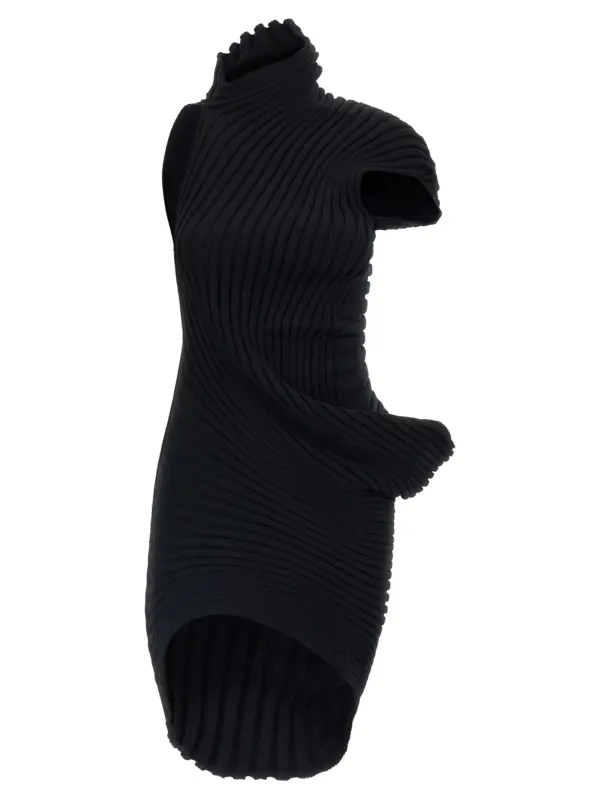 'KNIT (AS IT IS)' dress ISSEY MIYAKE Black