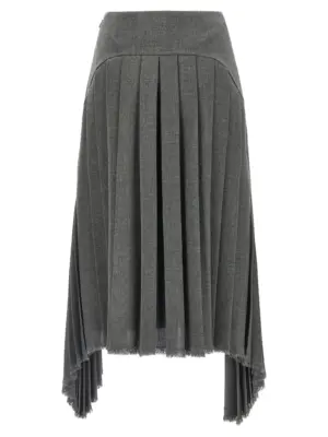Pleated skirt J02MA0298J41557030 JIL SANDER Gray