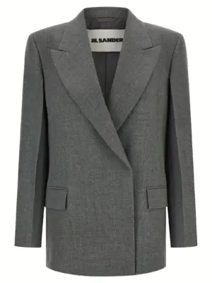 Wool blazer JIL SANDER Gray