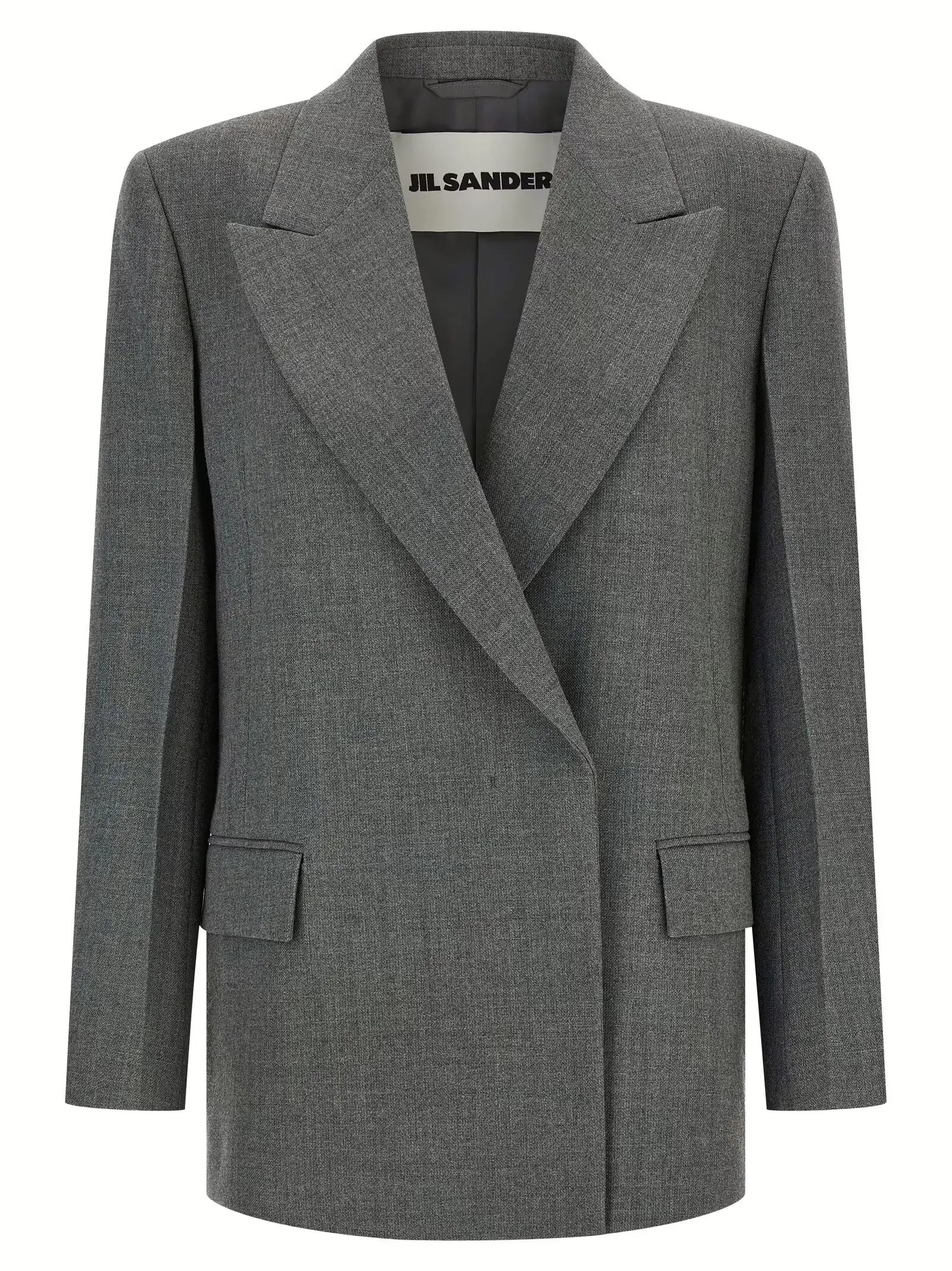 Блейзер вовняний Jil Sander Сірий 1 Wool blazer JIL SANDER Gray