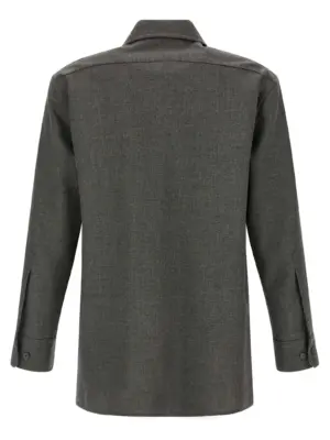 Canvas shirt J03DL0210J41557030 JIL SANDER Gray