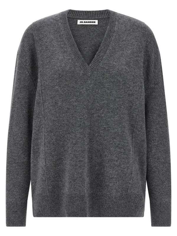 Cashmere sweater JIL SANDER Gray