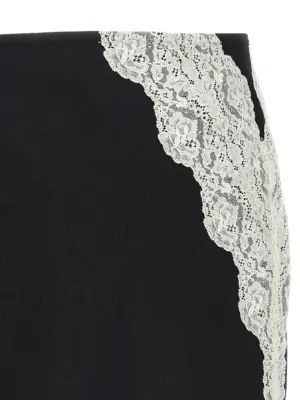 Organza lace wool skirt 100% polyester JIL SANDER White/Black
