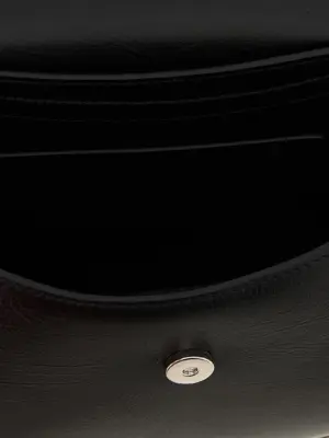 'Eldorado' small crossbody bag 100% bos taurus leather JIL SANDER Black