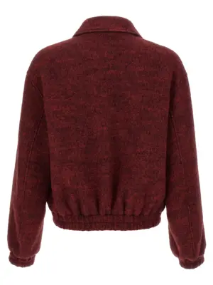 Mélange wool bomber jacket J22BN0269J20321640 JIL SANDER Bordeaux