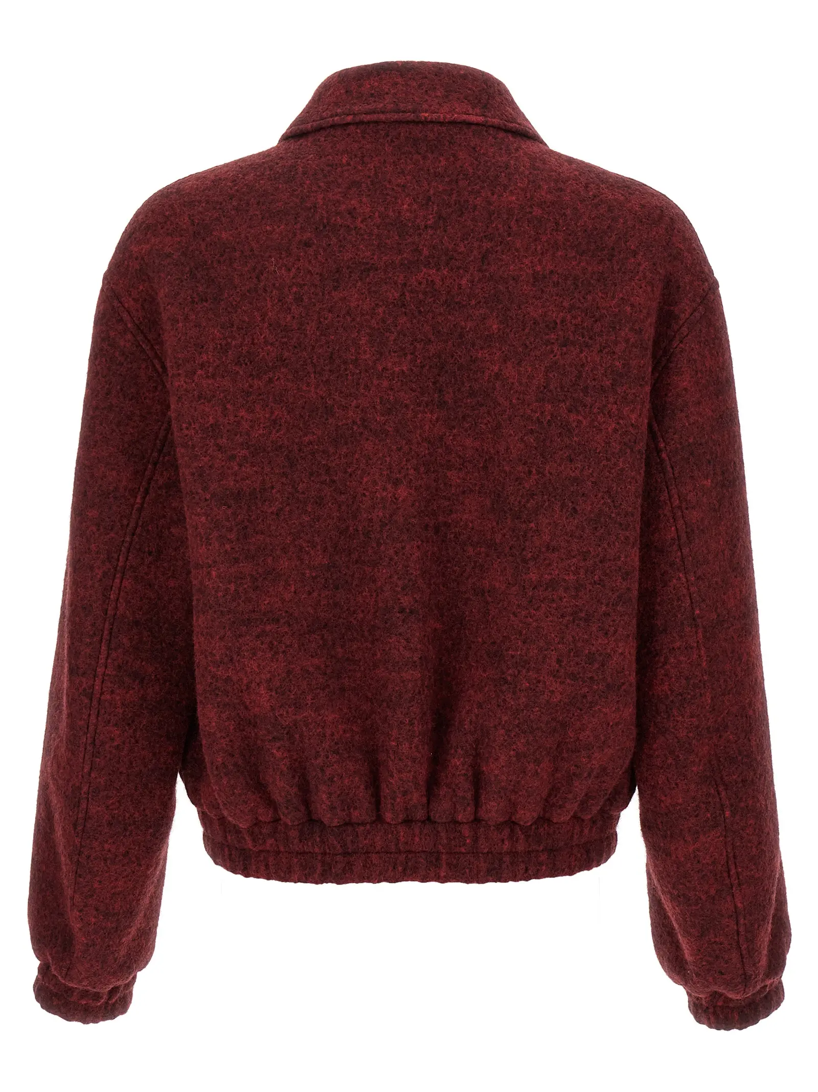 Бомбер Jil Sander Mélange wool Бордовий 2 Mélange wool bomber jacket J22BN0269J20321640 JIL SANDER Bordeaux
