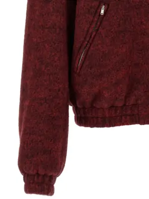 Mélange wool bomber jacket 85% wool