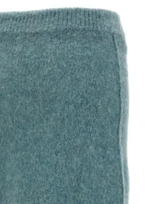 Wool knit skirt 100% wool JIL SANDER Light Blue