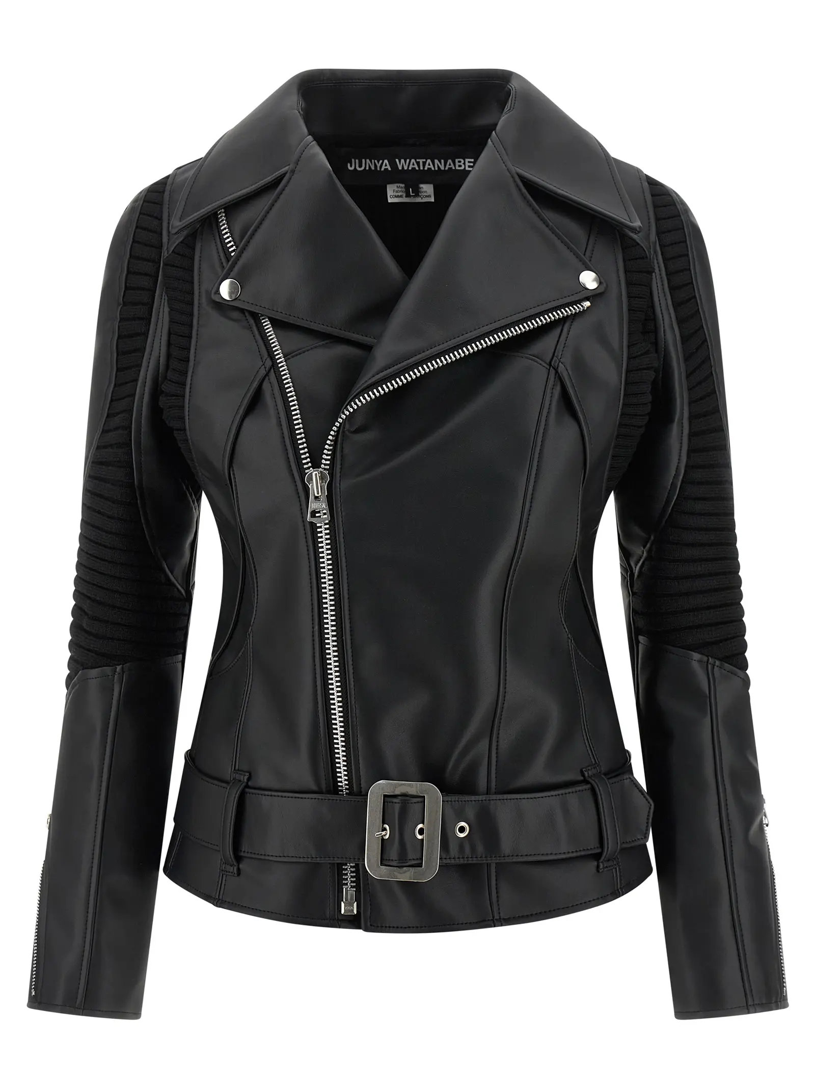 Жакет Junya Watanabe Knitted Insert Чорний 1 Knitted insert jacket JUNYA WATANABE Black