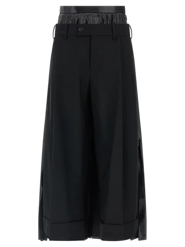 Double layer trousers JUNYA WATANABE Black