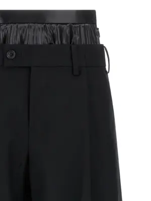 Double layer trousers Woman JUNYA WATANABE Black