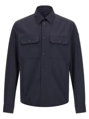 Tech fabric shirt MONCLER Blue