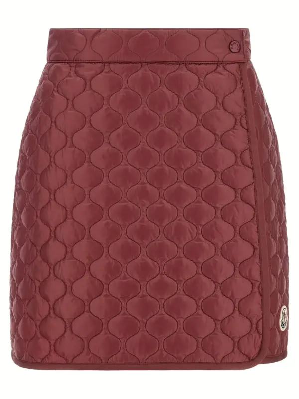 Square quilting skirt MONCLER Bordeaux