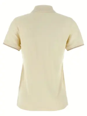 Logo patch polo shirt K20938A0000484720034 MONCLER Beige