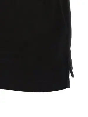 Logo patch polo shirt 100% cotton MONCLER Black