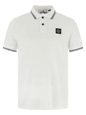 Polo Logo patch STONE ISLAND White