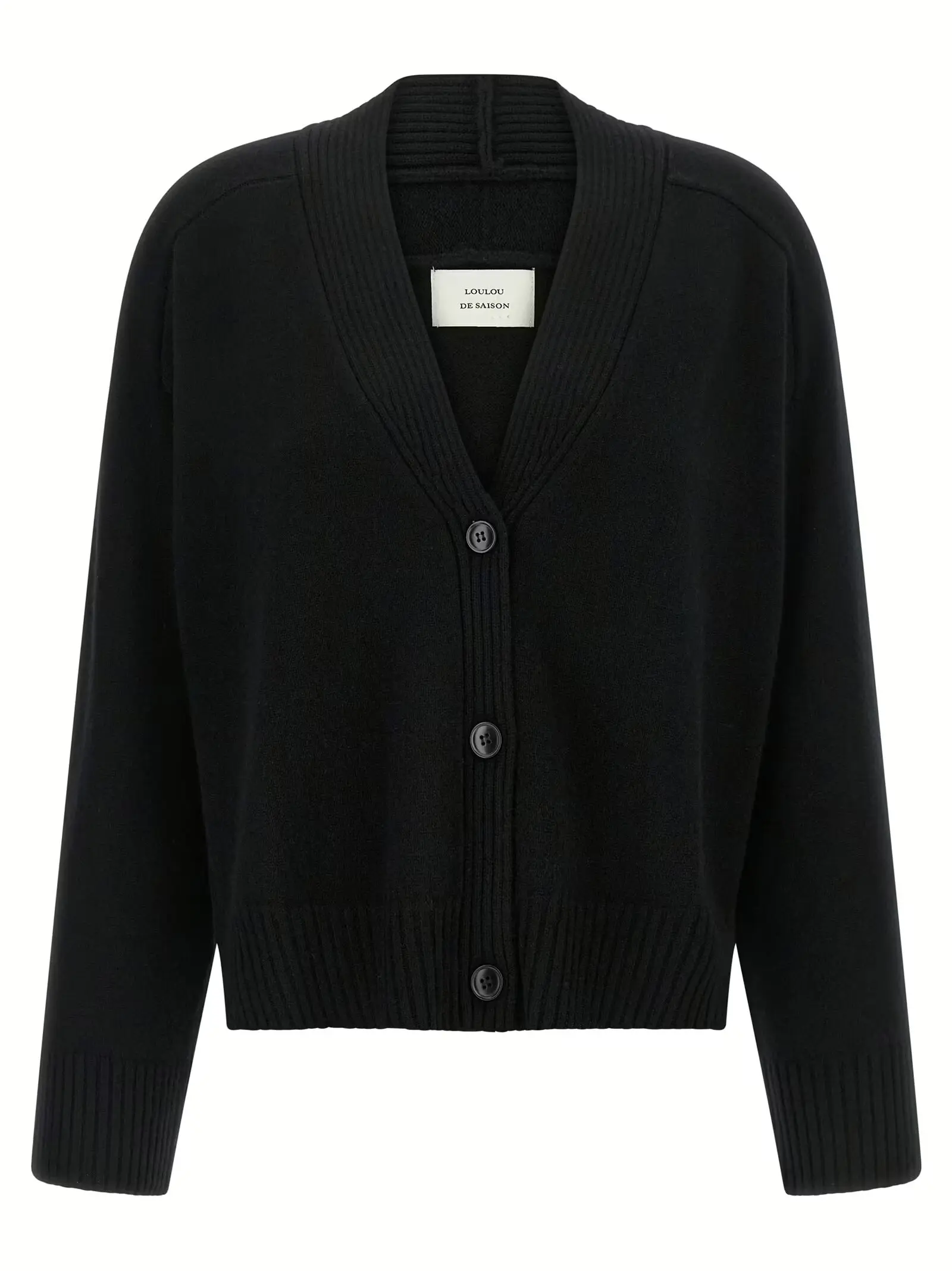 Кардиган Kaia Loulou De Saison Чорний 1 'Kaia' cardigan LOULOU DE SAISON Black