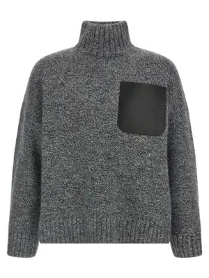 'Leather Patch Pocket' sweater J.W.ANDERSON Gray