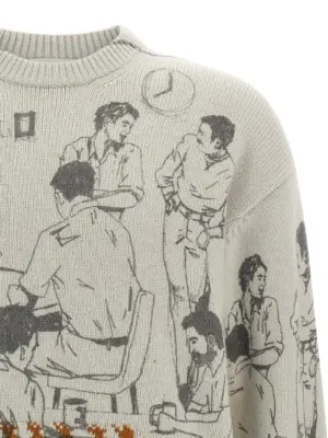 Jacquard pattern sweater Man J.W.ANDERSON Gray