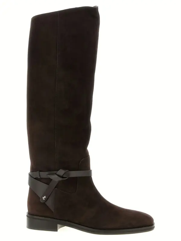 'Lawton' boots JIMMY CHOO Brown