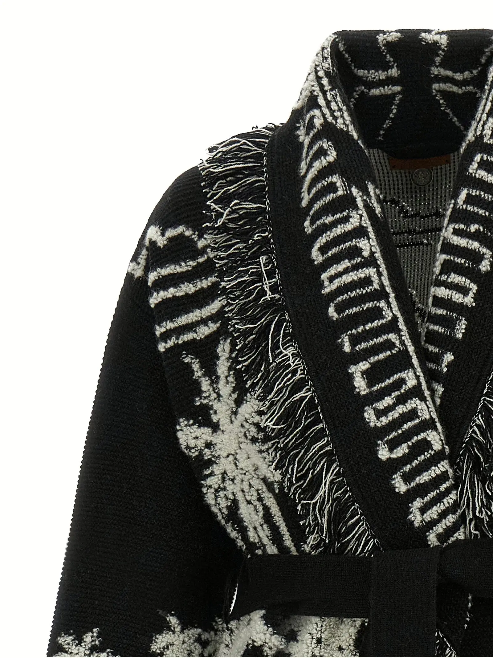 Пальто Palm Grove Tales Alanui Чорно-біле 3 'Palm Grove Tales' coat Woman ALANUI White/Black