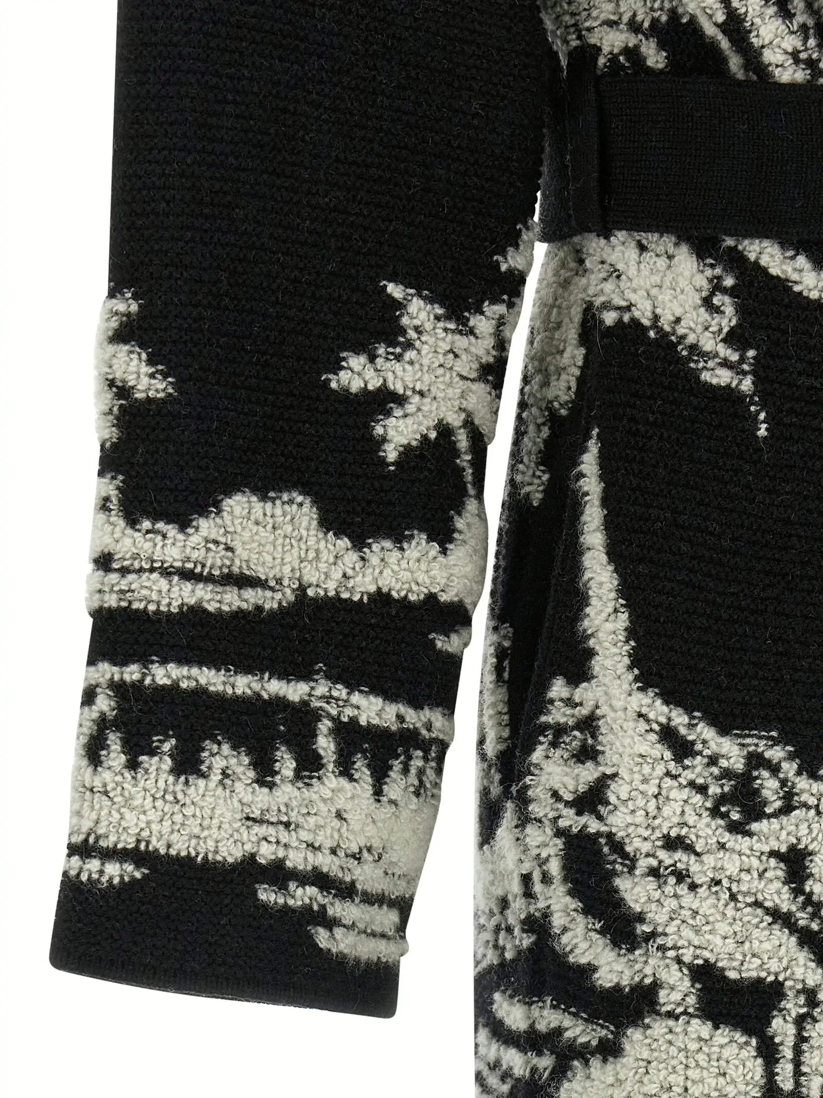 Пальто Palm Grove Tales Alanui Чорно-біле 4 'Palm Grove Tales' coat 91% ws 5% wo