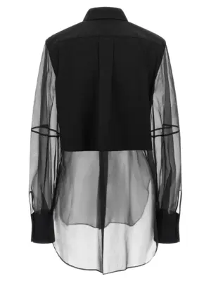 'Shiny Trims' shirt M0091MQ406C101 BRUNELLO CUCINELLI Black