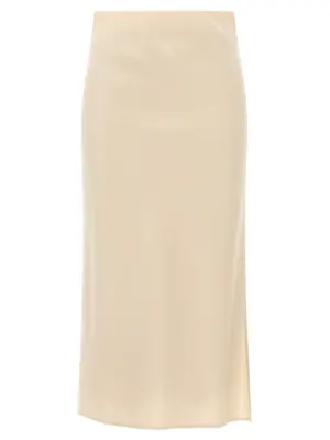 'Pencil Fluid' skirt BRUNELLO CUCINELLI Beige