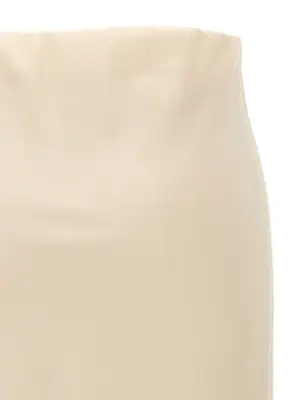 'Pencil Fluid' skirt 61% acetate 39% viscose BRUNELLO CUCINELLI Beige