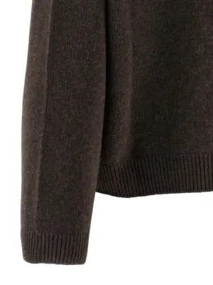 High neck sweater 100% cashmere BRUNELLO CUCINELLI Brown