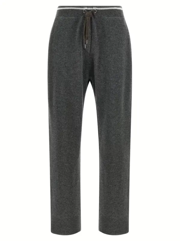English ribbed trousers BRUNELLO CUCINELLI Gray